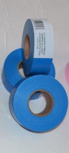 Lot Of 3 CH Hanson 17023 Blue Flagging Tape 1 3/16 Inches X 300 Feet