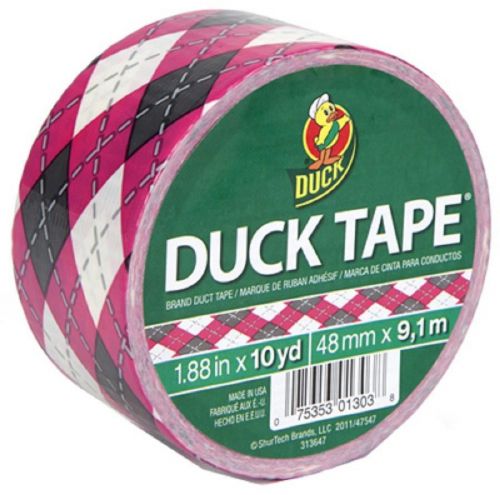 Duck Tape Pink Argyle Print Duct Tape 280861