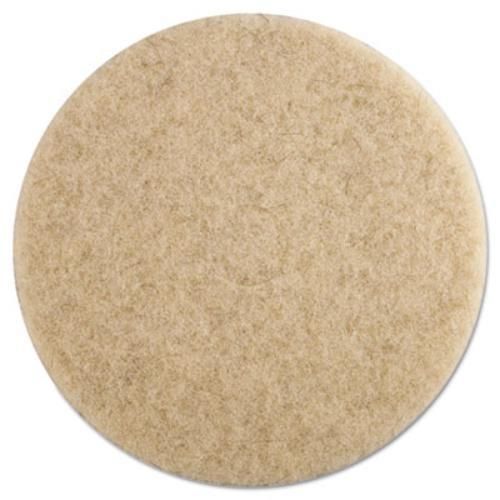 Premier 4019NHE Ultra High-speed Floor Pads, 19&#034; Dia, Natural Hair, Champagne,