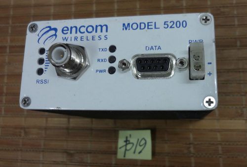 Encom model 5200 2.4012-2.4835 ghz serial radio modem wireless traffic control for sale