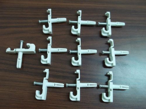 Lot of 10  shelving wall clips schulte versa-clip with tri-loc ii anchor  //a// for sale