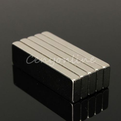 5pcs Big Strong Block Bar Fridge Magnets 40x10x4 mm Rare Earth Neodymium N35