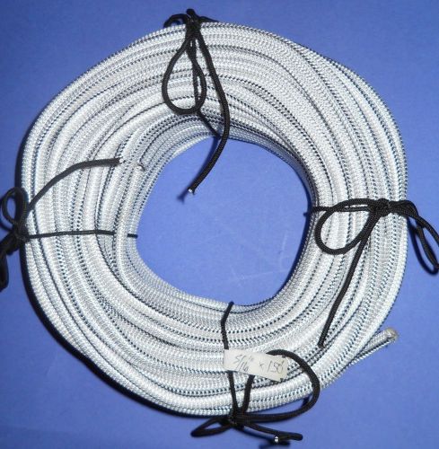 5/16&#034; x 150&#039; white with back tracer mfp cover bungee / shock cord / made usa! for sale