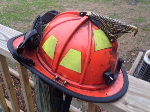 Paul conway fire helmet firefighter helmet orange for sale