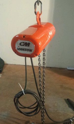 Cm lodestar 1/8 ton electric chain hoist 120 volts for sale