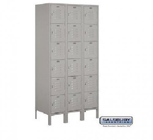 New Box Style Metal Storage Lockers 36&#034;W x 72&#034;H x 18&#034;D: Gray