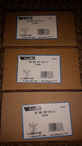 Watts 0887133 909 1 1/4&#034; first check kit rk 909m1 ck1 backflow preventer 0794063 for sale