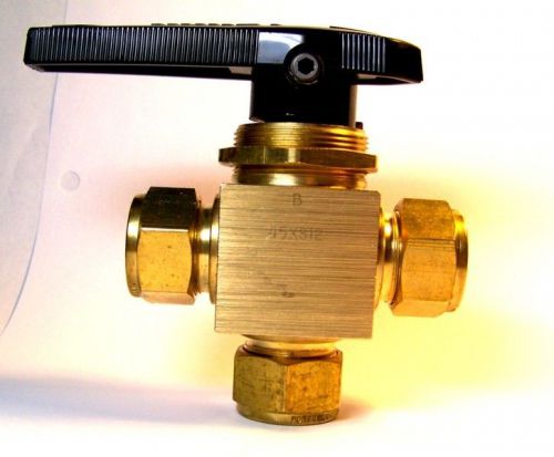 Swagelok / whitey b-45xs12 3/4” 1 piece 40 series 3-way switching ball valve auc for sale