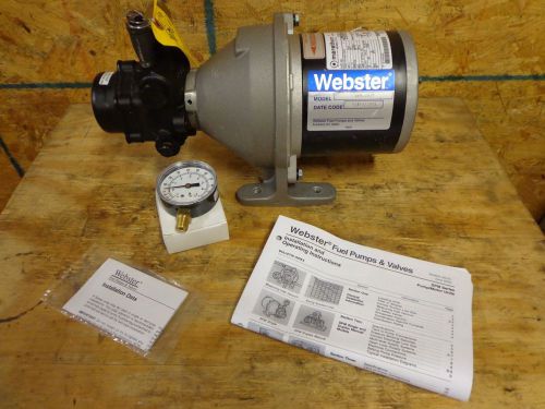 Webster Fuel Pump SPM-30-1 Marathon Electric Model KPM48S17S25R 1/4 HP 115V 1Ph