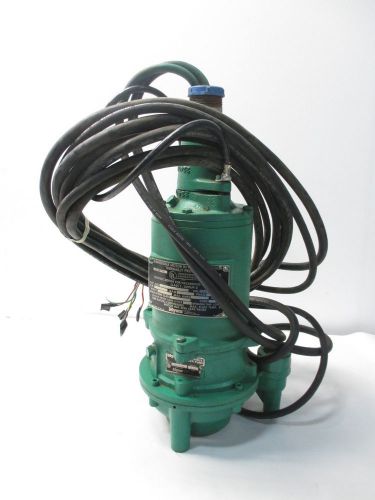 New myers wgx20-23 sewage grinder 1-1/4in npt 230v 2hp submersible pump d412606 for sale