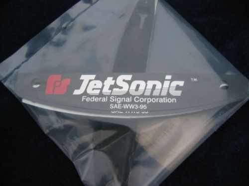 Federal Signal Jetsonic name plate with gasket New NOS lightbar light