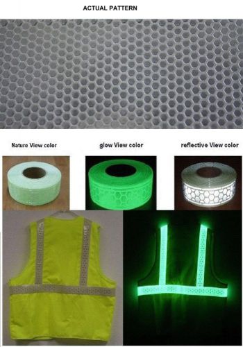 One - 5 cm x 44 cm glow in the dark and reflective tape strip (2ht1-n14-1) for sale