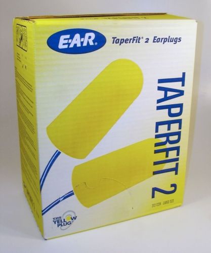 200 pairs EARPLUGS E-A-R TaperFit 2 EPA Class 5 Large size 32 decibel reduction
