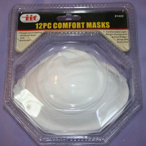 12 pc DISPOSABLE DUST MASK comfort SAFETY keeps out sawdust dust THIN MASKS