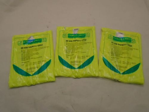 ARMOR CREST 28261 SAFETY VEST 3XL YELLOW NEW IN PACKAGE SEE PHOTOS FOR DETAILS