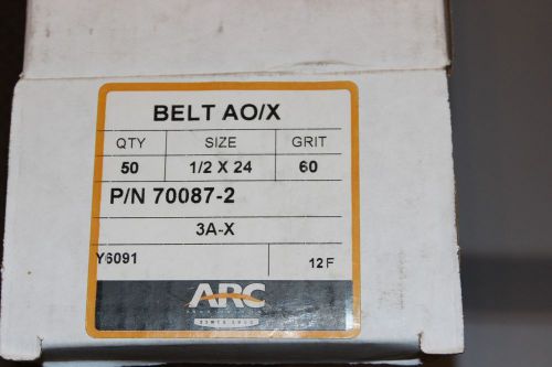 ARC Abrasives 70087-2 1/2&#034; X 24 60 GRIT X-Weight AO Belt 21-pcs