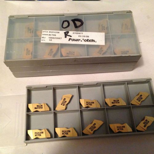 38 NEW POWRNOTCH GROOVING INSERTS PG3125R RC706