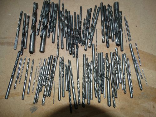 81 PC MACHINIST TOOL DRILL BITS MANY NEVER USED - ALL SHARP