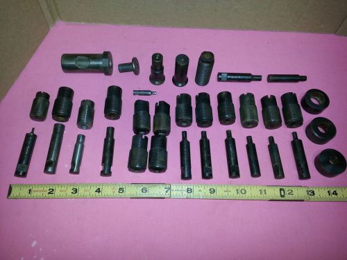 LOT OF ASSORTED SIZE ROPER WHITNEY SHEET METAL HAND PUNCH DIE AND PUNCH ES