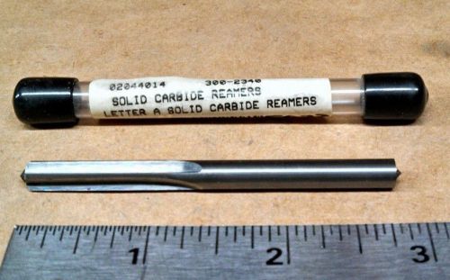 One Made in USA Letter A Solid Carbide Decimal Chucking Reamer 02044014 (B5022)