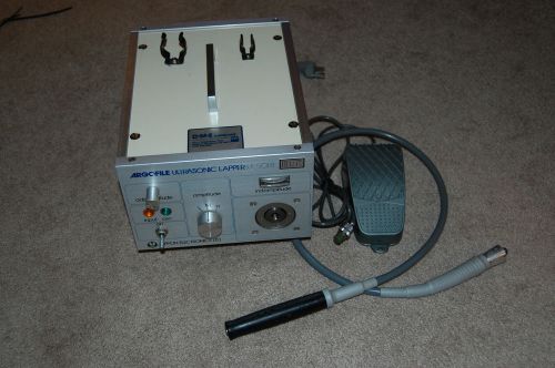 Nippon Electronics Argofile Ultrasonic Lapper UL 501B DME With Foot Control
