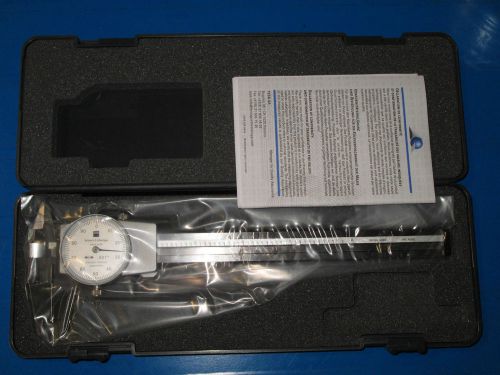 Brown &amp; sharpe 6&#034; white face dial caliper new in box/unused 599-579-4 for sale