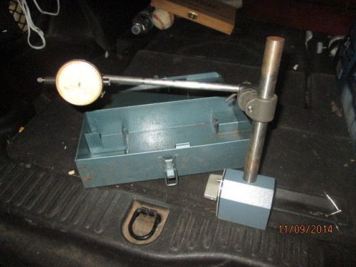 Machinist mill lathe brown &amp; sharpe magnetic base  brown &amp; sharpe dial indicator for sale