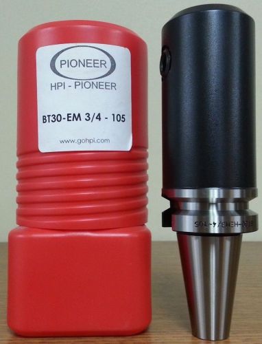 Hpi pioneer bt30 3/4&#034; end mill holder 4.13&#034; coolant thru **new** for sale