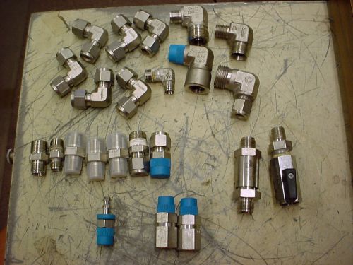 (23) Swagelok Assorted Fitting (11) Elbows (7) Connector (1) Hose (4) Other NEW
