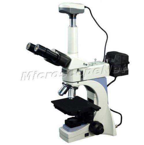 2000X Infinity Metallurgical polarizing Microscope w Dual Lights + 9MP Camera