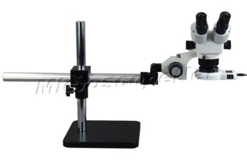 Omax boom stand 5x-80x binocular zoom stereo microscope with 54 led light for sale