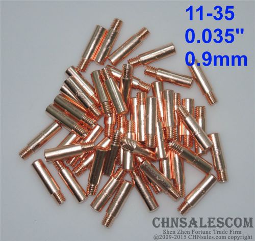 50 pcs tweco mini#1 &amp; lincoln magnum 100l welding gun contact tips 11-35  0.035&#034; for sale