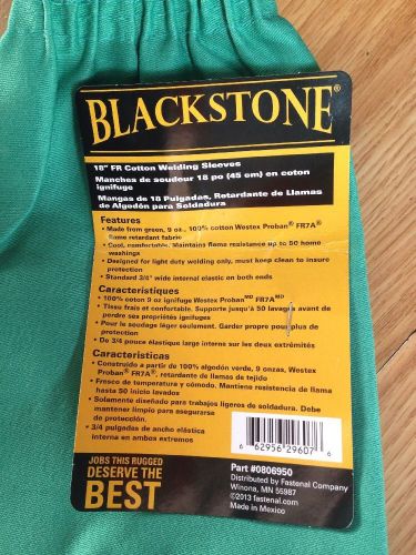 Fr cotton welding sleeves 18&#034; blackstone for sale