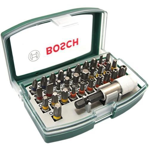 Bosch 32 piece magnetic screwdriver bit set in case new for sale