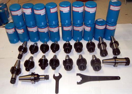 18 pc. techniks cat 40 er 25k rpm cnc collet chucks kit for sale