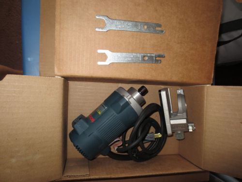 Bosch Laminate Trimmer Motor Model 1608 near perfect wrenches base box