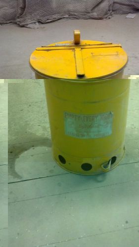 Oil Grease Rag Container Can - Foot Operated