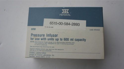 Fenwal pressure infusor 600ml capacity ref # 4r4402 for sale