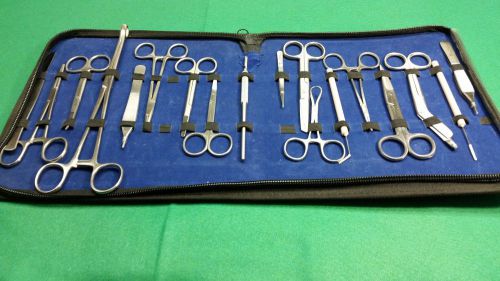 18 pc o.r grade us military surgery surgical instruments kit veterinary for sale