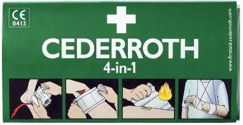 Cederroth bloodstopper pressure pad universal dressing 4-in-1 14 x 23cm elastic for sale