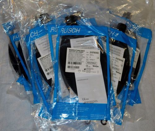 Lot/20 New Rusch Rebreathing Bag Antistatic 22mm Bush Neck 3.0L 210700302