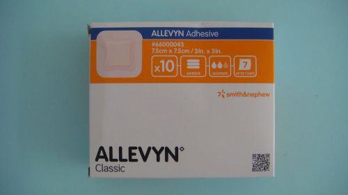 Allevyn adhesive 3in x 3in(7.5cm x 7.5cm)  10 ea per box exp date : 05/2017 for sale