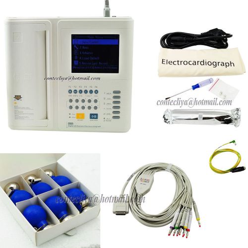 Hot Sale,ECG-1200F Digital 12 Channel 12-lead ECG EKG monitor with printer
