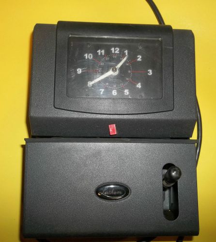Lathem Heavy-Duty Manual Time Recorder, Cool Gray 2101