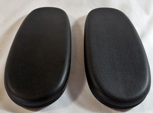 Set of 2 delmar ii replacement office chair armrest pads, black arm rest cushion for sale