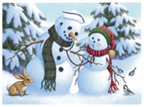 Health Care Logistics NF533 Nursing Snowpeople Print Only-1 Each