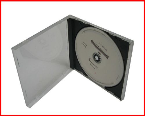 10.4mm shatterproof single cd standard pp case with black tray assembled 50 pk for sale