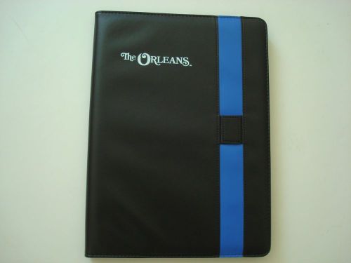 Notebook folder black with blue color The orleans 13&#034; x 9 1/2&#034; x 1/2&#034;