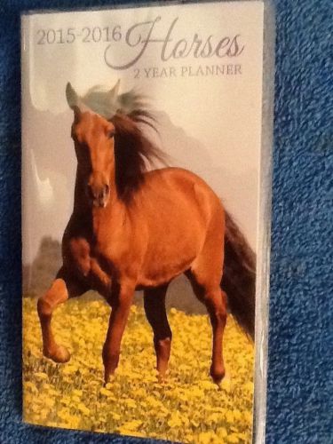 2015 2016 2 Year Pocket Purse Compact Calendar  Horses Ponys