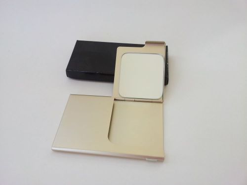 Summer Clearance Best Gift Deal- Aluminum Business Card Case with Mirror